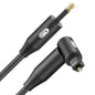 EMK White Optical Audio Cable [30ft/10M] - Digital SPDIF Toslink Fiber Optic Cable for Sound Bar, TV, Home Theater, Blu-ray Player - White, High-Speed, Low-Loss, Gold-Plated Connectors