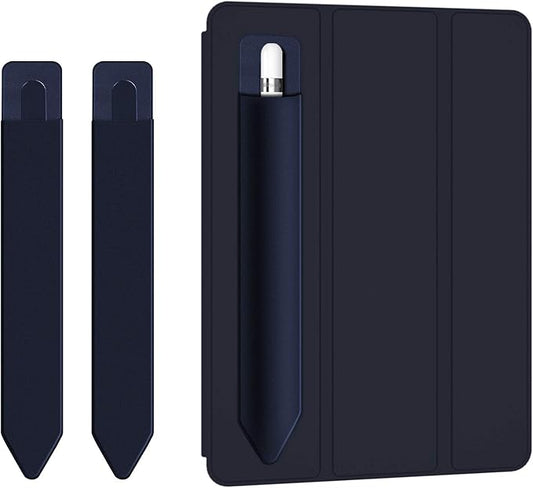 Doormoon Stylus Adhesive Pencil Holder for Apple Pencil (1st and 2nd Gen) - Compatible for iPad Pro 11/10.9/9.7 & iPad 6th 2020 Gen Cases, Blue Blue