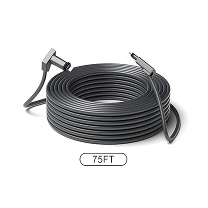 75FT Replacement Cable for SpaceX Starlink Rectangular Satellite V2, Standard Actuated Gen 2 Extension Cable with Waterproof End Caps