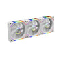 GAMDIAS AEOLUS P2-1203 120mm ARGB PWM Fan (3 Pack, no Hub), Include Reverse Fan Blade x3 & Controller, ARGB Sync, Easy Installation & Cabless Daisy-Chain Design, Silent Operation, Up to 2400RPM, White
