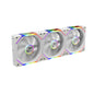 GAMDIAS AEOLUS P2-1203 120mm ARGB PWM Fan (3 Pack, no Hub), Include Reverse Fan Blade x3 & Controller, ARGB Sync, Easy Installation & Cabless Daisy-Chain Design, Silent Operation, Up to 2400RPM, White