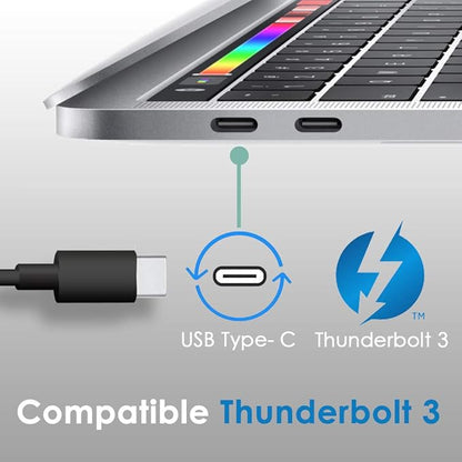 Opro9 4-in-1 USB C to Ethernet Hub, USB OTG Network Adapter, 3xUSB 3.0, Thunderbolt 3, with 10/100/1000 Mpbs RJ45 Gigabit Ethernet LAN Network, Adapter Converter for Mac/Windows/OS/Linux and More
