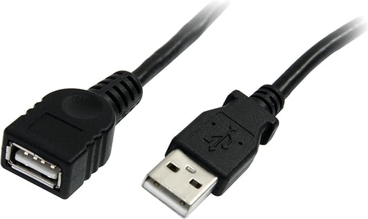 StarTech 6-ft USB A Male to USB A Female Extension Cable, Black USBEXTAA6BK