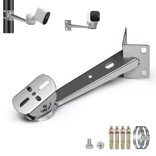 ZT-NET ZT-NET Security Camera Corner Pole Mounting Bracket Stainless Steel