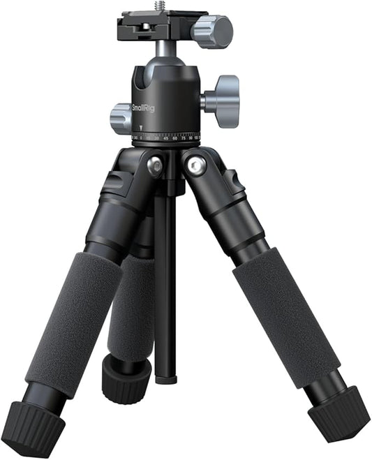 SmallRig VT-20Pro 21.2"/ 53.8cm Mini Tripod for Camera and Phone, Aluminum Alloy Small Desktop Tripod with 360° Ball Head, Table tripods Load Up to 11lb / 5kg
