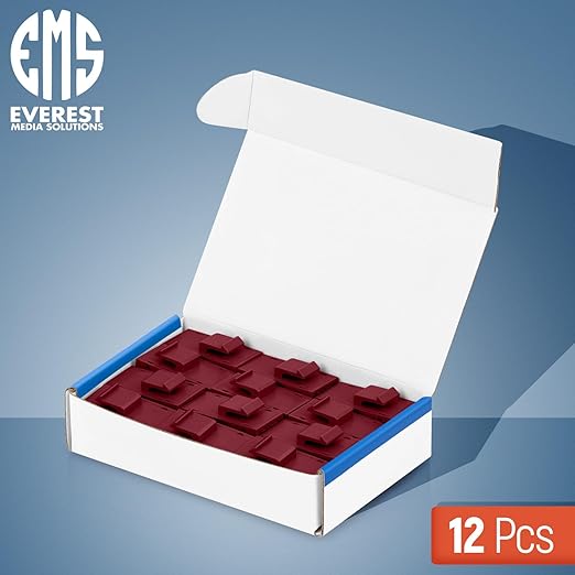 Everest Cat6 RJ45 Keystone Coupler (12-Pack) in Red - RJ45 Coupler - Cat 6 Couplers - Female to Female Cat6 Keystone Jacks - Ethernet Couplers - Ethernet Cable Extender