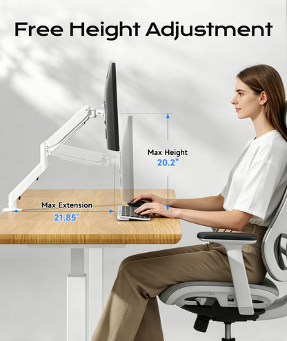 Pholiten Single Monitor Mount for up to 32 inch Screens, VESA 75/100mm