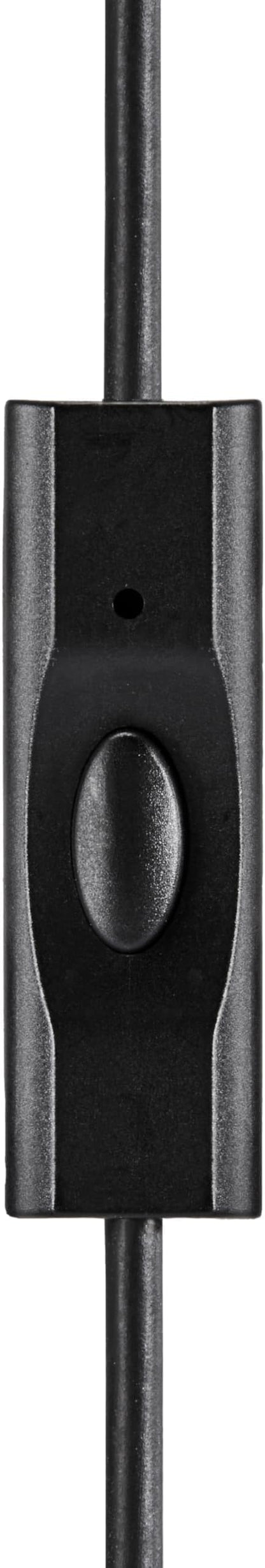 Amazon Basics Wired Earbuds with Microphone, In Ear Headphones, USB-C, 4.2 ft long cable, S/M/L Ear Tips, One size, Black