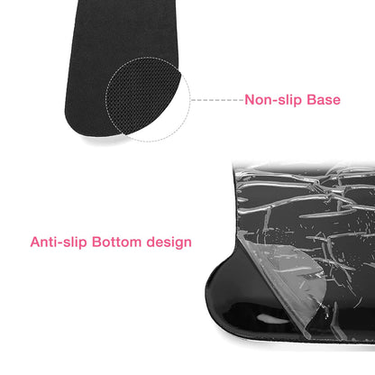 MOSISO Wrist Rest Support for Mouse Pad & Keyboard Set, Ergonomic Mousepad Non-Slip Base Home/Office Pain Relief & Easy Typing Cushion with Neoprene Cloth & Raised Memory Foam, Mint Green