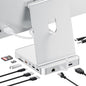 Upgraded 11 in 1 USB C Hub for iMac 24 inch USB Hub 2021 2023 2024 Support M.2 SSD (NOT Included), iMac Hub M1 M3 M4 Accessories, 4K HDMI, 2.5G Ethernet, 5 USB A/C Max 10Gbps, SD/TF - Silver
