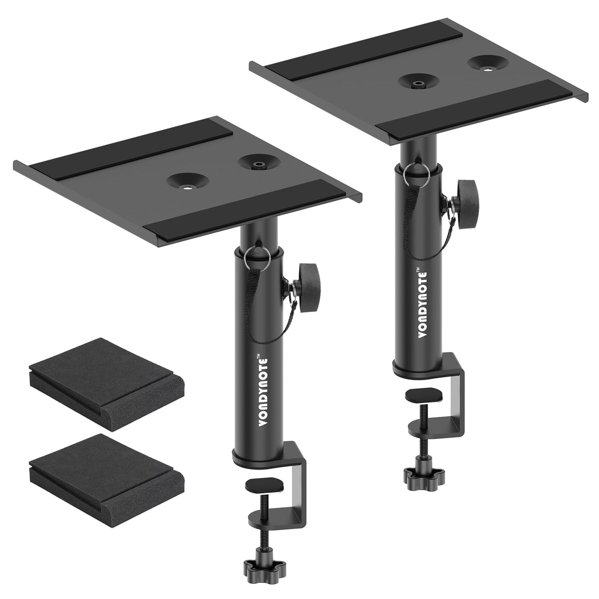 Vondynote Set of 2 Desktop Studio Monitor Speaker Stands Bookshelf Speaker Stands