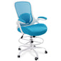 HYLONE 400lbs Heavy Duty Drafting Chair 5" Thickened Seat Office Chair with Flip-Up Armrests Tall Ergonomic Computer Chair with Lumbar Support and Adjustable Footrest Ring Standing Desk Chair (Grey)