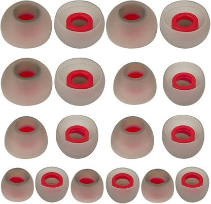 Earbud Tips Replacement Earbud Tips Earbud Replacement Tips Headphone Earbud Tips Earbuds Replacement Tips Eartips Compatible with Powerbeats 2 Powerbeats 3 Lg Samsung Earbuds Red SML 9 Pairs