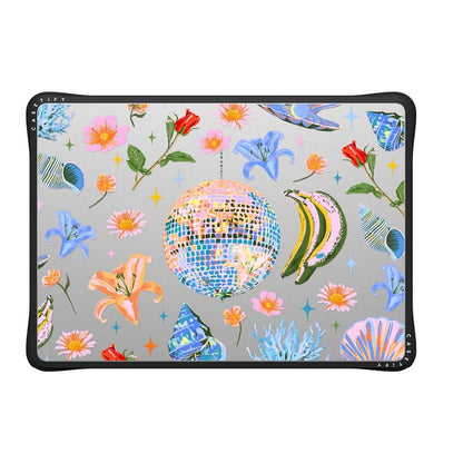 CASETiFY Impact MacBook Air 13.6" (M2-M5) Case [Cushioned Impact Corners/Scratch-Resistant/Anti-Slip Grip] - Disco Magic - Clear Black