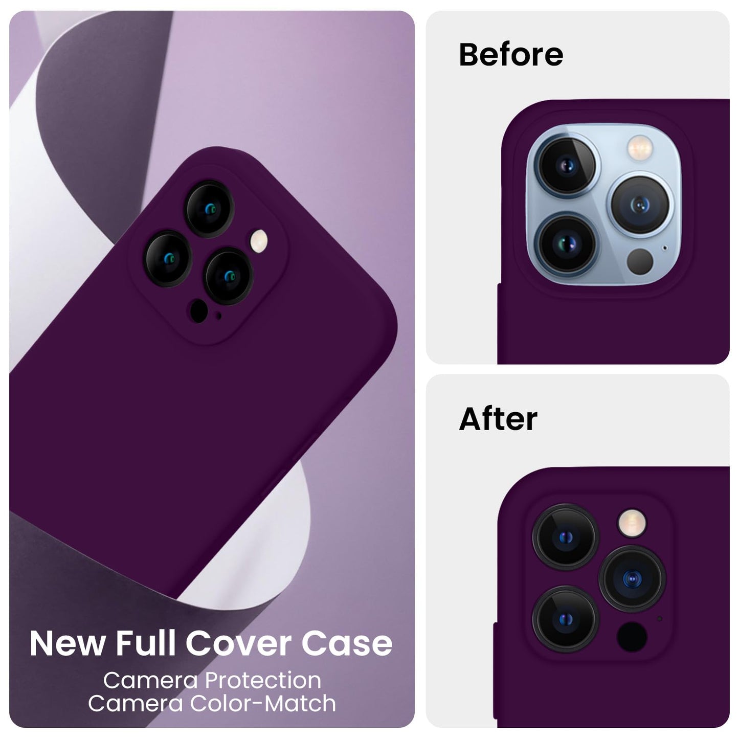 FireNova Designed for iPhone 13 Pro Max Case, 6.7", Wine Red