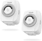 TiFFCOFiO Indoor Mechanical Outlet Timer, 3 Prong Timers for Electrical Outlets, 24-Hour Programmable Plug in Christmas Light Timer, ETL Listed (2 Pack)