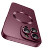LEKEVO Magnetic for iPhone 16 Plus Case [Compatible with MagSafe][Built-in Camera Lens Protector] Slim Soft Silicone Bumper Shockproof Metallic Luster Phone Case (Purple)