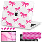 Teryeefi for MacBook Air 13 inch Case 2020 2019 2018 fits Model M1 A2337 A2179 A1932 with Retina Display with Touch ID, Plastic Hard Shell Case & Keyboard Cover & Screen Protector, Bows-A