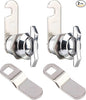 Thumb Operated Offset Cam Lock,Replacement Keyless Compartment Latch, Non-Locking Compartment Lock for RV, Camper, Vehicles, Storage Door Cabinet Mailbox Drawer(Color:L: 19 x 20mm)