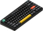 nuphy Halo75 V2 Mechancial Gaming Kyeboard,75% Wireless Hot Swappable Bluetooth Keyboard,83 Kyes RGB Backlit Keyboard,Support Bluetooth/2.4GHz/USB-C-Black Silent Red Clear-Top Switch