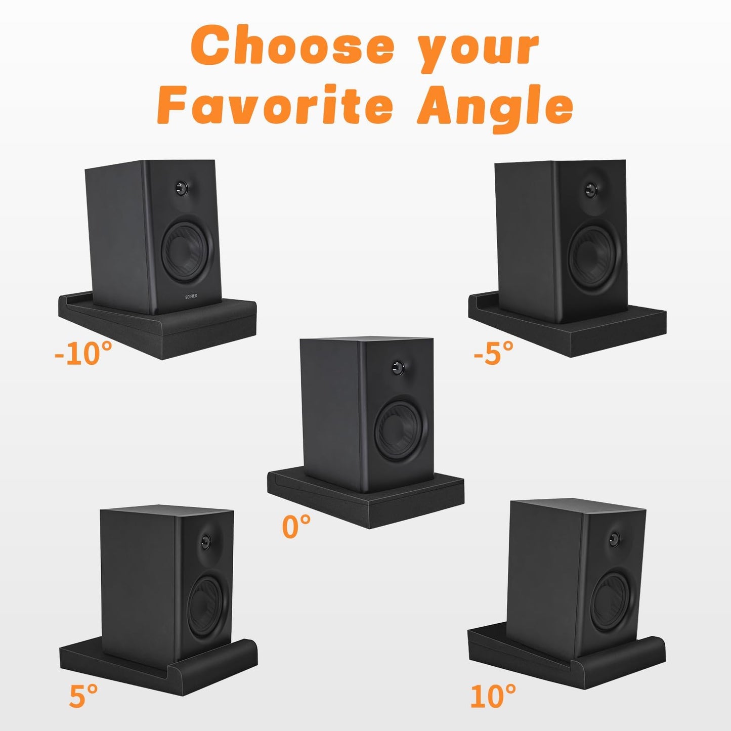 2 Pack Studio Monitor Isolation Pads for Speakers 3-5 Inches Sound Insulation Studio Foam Prevents Vibrations Acoustic Speaker Isolation Pad High Density Fits Most Stands