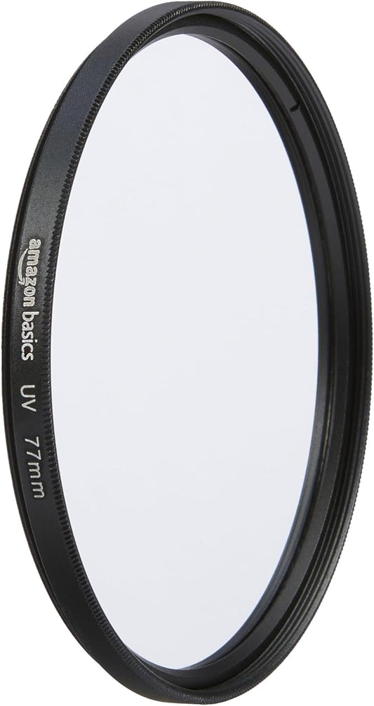 Amazon Basics UV Protection Camera Lens Filter, Scratch Resistant, Photography Filter, 77mm