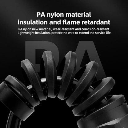 Strain Relief Cord Connector, CGELE 5 Pack NPT 1/2" Waterproof Cable Gland Cord Grip Spiral Adjustable Connector Strain Relief Cord Connectors Joints Nylon with Gaskets