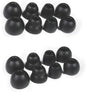 8 Pairs Replacement Silicone Earbuds Tips for Powerbeats Pro & Beats Flex/BeatsX Headphones, 4 Sizes Soft Flexible Noise Reduction Eartips Compatible with Beats Flex Earbuds Replacement Tips (Black)
