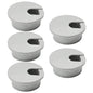 5 Pcs Desk Grommet 1-3/8" / 35 mm, Desk Cord Hole Cover, Cable Grommet ABS Plastic, Desk Hole Grommet for Home & Office Pc, Detachable Cable Cord Organizer-Light Grey