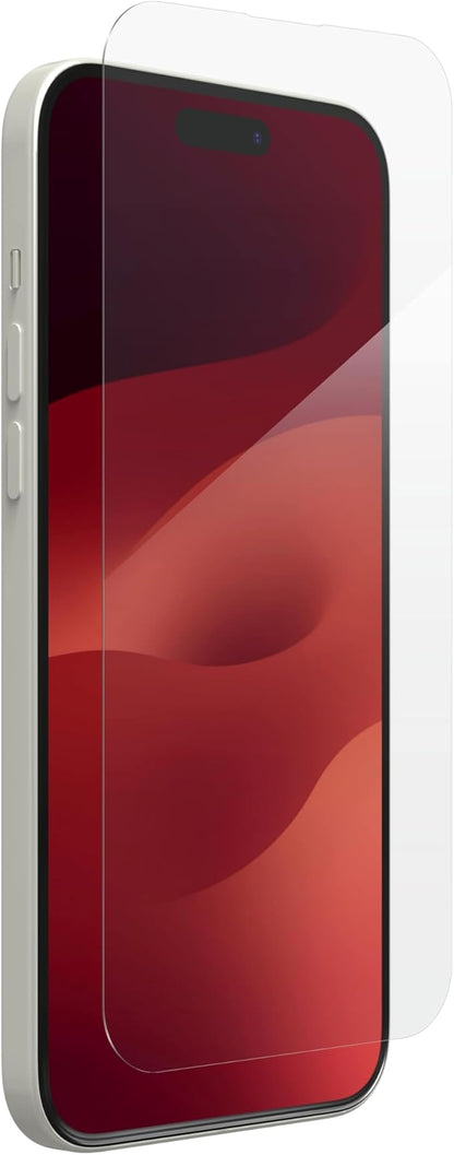 ZAGG InvisibleShield Glass Elite iPhone 15 Plus Screen Protector - 5X Stronger with Reinforced Edges, Scratch & Smudge-Resistant Surface, Easy to Install