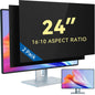 IPROKKO [2-Pack] 23.8 Inch Computer Privacy Screen Filter for 16:9 Widescreen Monitor, Removable 23.8in Anti Blue Light Glare Privacy Shield, Anti Spy Security Protector for Hp Dell Asus Acer Samsung