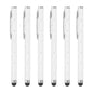 PATIKIL Stylus Pens for Touch Screens, 6 Pcs High Precision Universal Bling Stylus Crystal Metal Capacitive Pen for Touch Screen Devices Phone Tablets Laptop, Pink