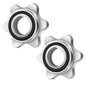 Lamoutor 2Pcs Anti-Slip Hex Nut Collar Screw for Barbell Dumbbell Weight Lifting 28mm