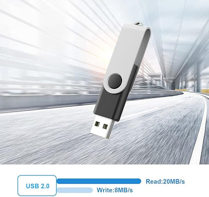 KOOTION 5 Pack 64GB USB 2.0 Flash Drive Thumb Drives - Mixed Color