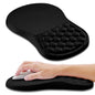 Hokafenle Ergonomic Mouse Pad Wrist Support, Wrist Rest Mousepad for Carpal Tunnel Pain Relief with Integrated Memory Foam Slope Massage Bulge (11.8x7.9 inch,Polar Night