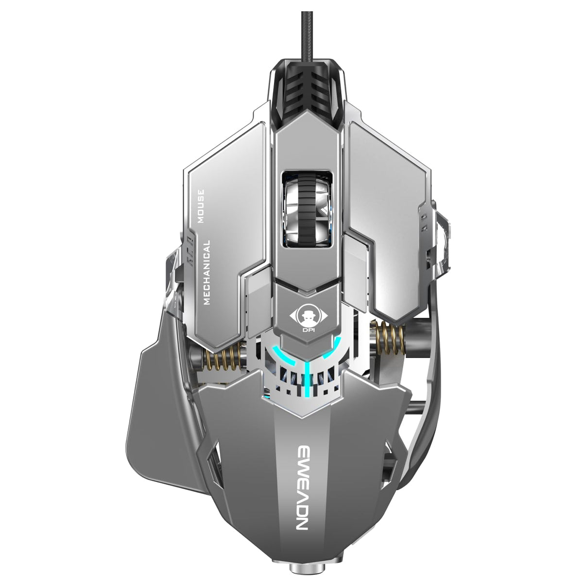 Wired Gaming Mouse with Programmable Buttons, 12800 DPI, RGB Backlit