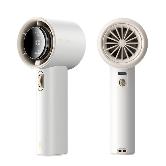 JISULIFE Handheld Fan Pro1S - Next-Gen Airflow: Up to 12H Runtime