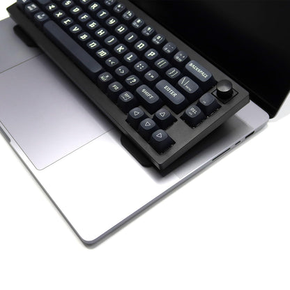 Kado Lift Riser Acrylic for External Keyboard, Frosted Surface Black, Office Gaming Laptop Keyboard Cover Mechanical 40%/60%/65%/70% Stand Holder Made for MacBook Air/Pro 13"/14"/15"/16"