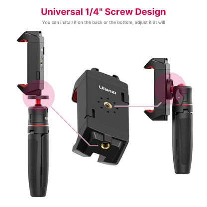 ULANZI ST-29 Phone Tripod Mount, 2-in-1 Tablet Smartphone Holder Adapter