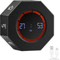 Rechargeable Pomodoro Timer, 8-Angle Auto-Rotating Screen with Gravity Sensor, Digital Timers for Classroom, Small Kitchen Timers for Cooking, Work and Study (Space Gray)