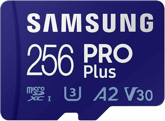 Samsung PRO Plus 256GB microSDXC Memory Card + Adapter, Up to 180 MB/s