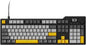 AJAZZ AK35I V3 104-Key Full Size Wired Gasket Mount Gaming Keyboard with Multimedia Buttons & Knob Control | Five Layer Pad | OEM Profile PBT Keycaps | Blue Backlit Custom Keyboard