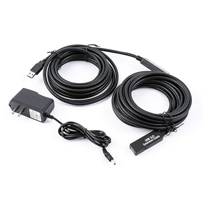 32Feet USB 3.0 Extension Cable,Type A-Male A-Female Extender Cord, With 2 Expansion Chipset Signal Boosters, Compatible With Oculus Quest 2 VR, Xbox, PS4,Webcam,Printer, Hard Drive,USB HUB Etc.
