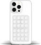 Anteel Medium-Sized Silicone Suction Phone Case Adhesive Mount, Enhanced Suction Power and Upgraded Thickened Sticky Phone Grip, Durable, Hands-Free Sticky Phone Holder, 2.28"x3.46" (Translucent)
