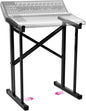 Liquid Stands Portable Audio Mixer Stand - Angled Foldable & Adjustable Studio Music Mixer Synth, MPC Stand For Drum Machines, DJ Turntables, Audio Rack Music Equipment & More