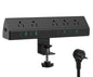 Jgstkcity Desk Clamp Power Strip USB C 45W,8 USB,10FT Cable,White