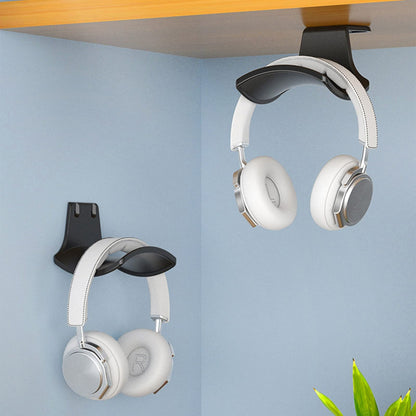 SIROLISA 2-Pack Never Fall Headphone Hook Wall Mount Headset Holder White