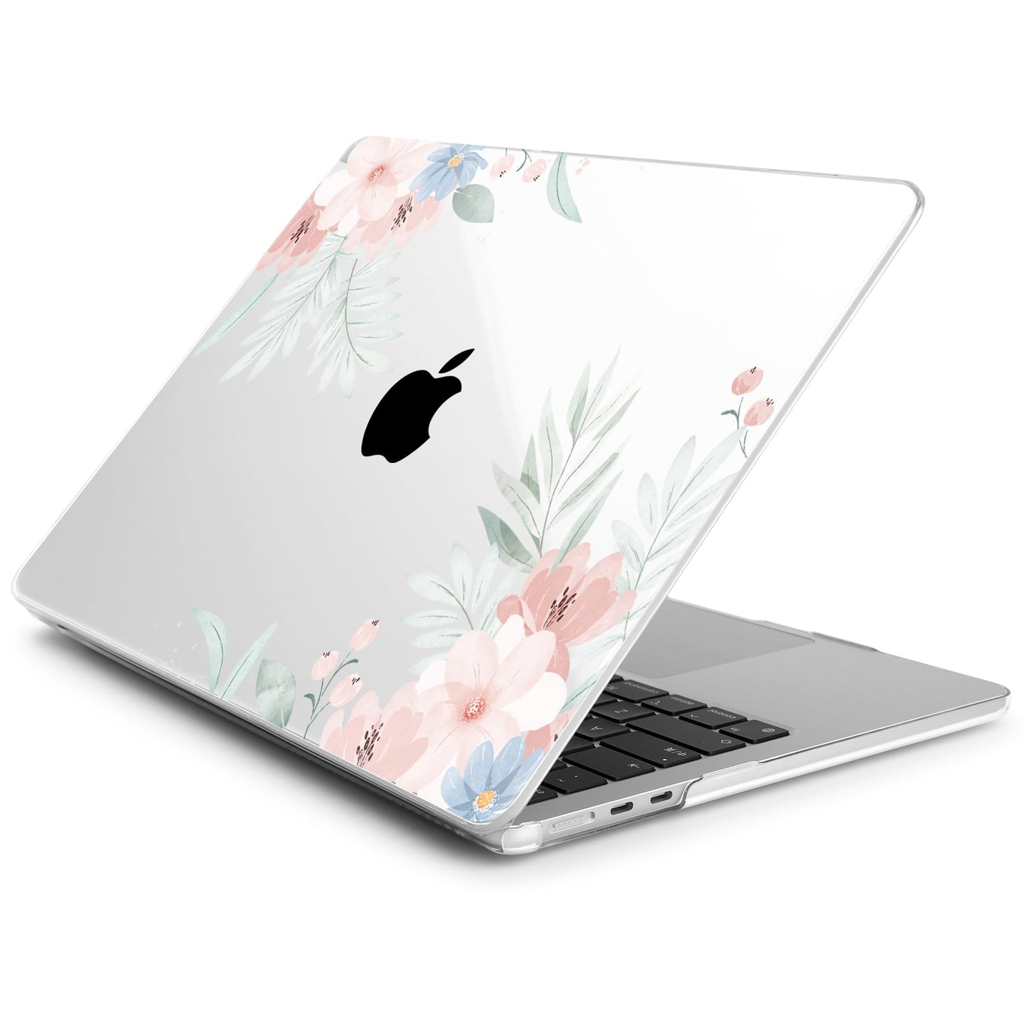 Batianda Case for MacBook Air 15" with M5 M4 M3 M2 Chip, Pastel Floral