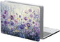 Compatible with MacBook Air 13.3 13.6 Inch Case 2022 2021 2020 2019 Plastic Hard Shell Case Cover,13.6 Air (A2681) M2 2022, Purple Wildflowers