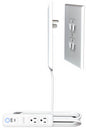 Smart Sleek Socket: Universal Outlet Concealer with Wi-Fi Smart Power Strip